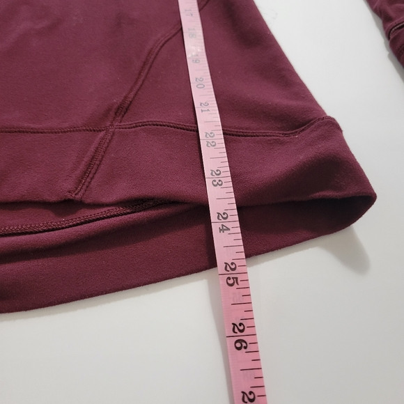 Lululemon Burgundy Long sleeve sweat shirt size 4 - Picture 8 of 10